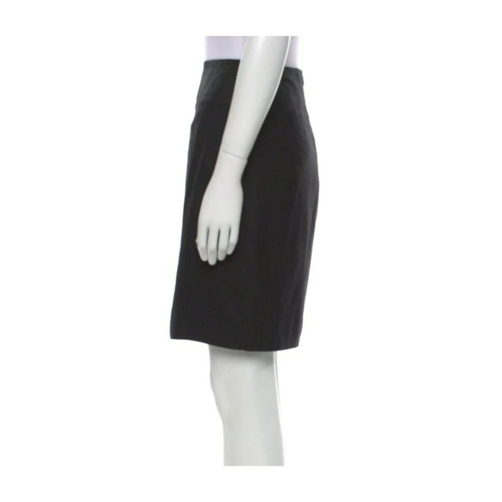 Celine Black Vintage Skirt US 6 FR 38 – 1980s, 100% Viscose, Zip Closure - Picture 3 of 6